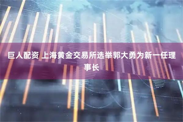 巨人配资 上海黄金交易所选举郭大勇为新一任理事长